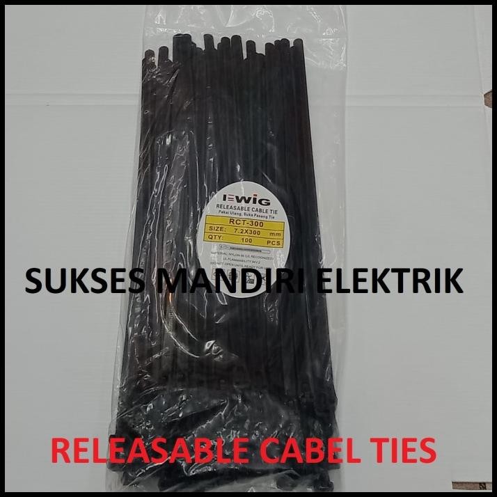 

GRATIS ONGKIR KABEL TIES RELEASEABLE 7.2X300MM (30CM)/ KABEL TIES BUKA 30 CM !!!!!!