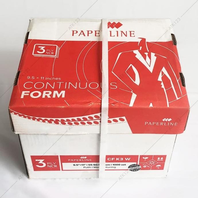 

BEBAS ONGKIR - Continuous Form Paperline 3 Ply Warna 9 1/2 x 11 in (K3 W)