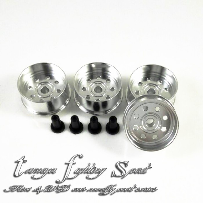 Rep Tamiya Rep Tamiya 94732 Hg Aluminium Narrow Wheel/ Velg Alu 8S Silver Va8Sl01