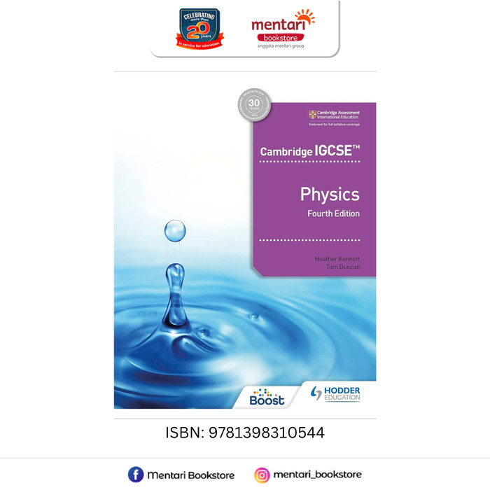 

TERBARU! Hodder Cambridge IGCSE Physics 4th Edition Buku SMA