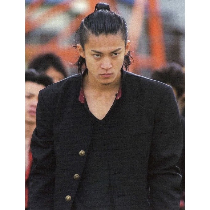 (Tersedia) Jaket Takiya Genji School Conqueror hitam gakuran - blazer gakuran dengan pinggiran merah