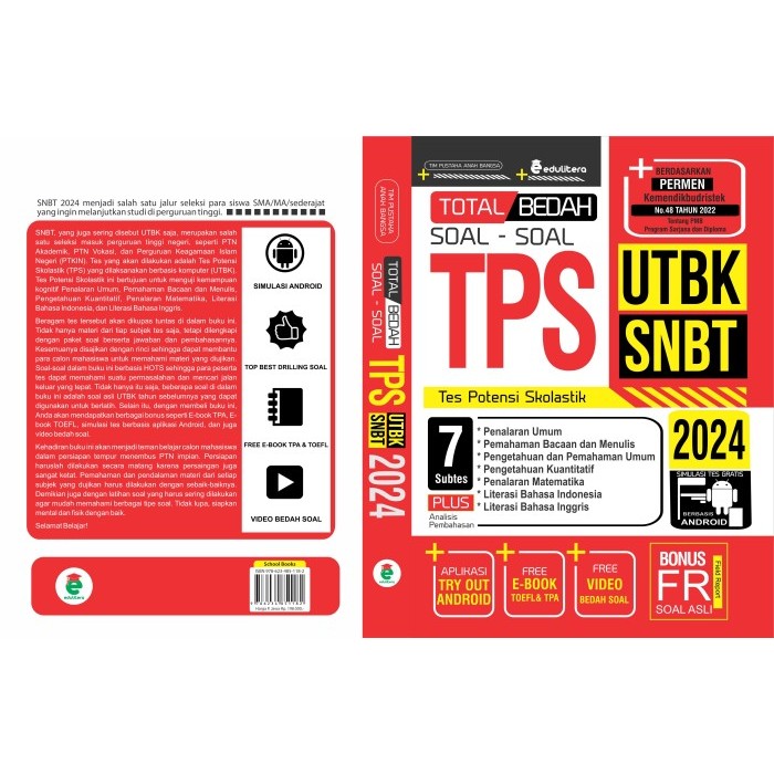 

Cuci Gudang..!! Buku Total Bedah Soal- Soal Tps Utbk Snbt 2024 Bonus Aplikasi