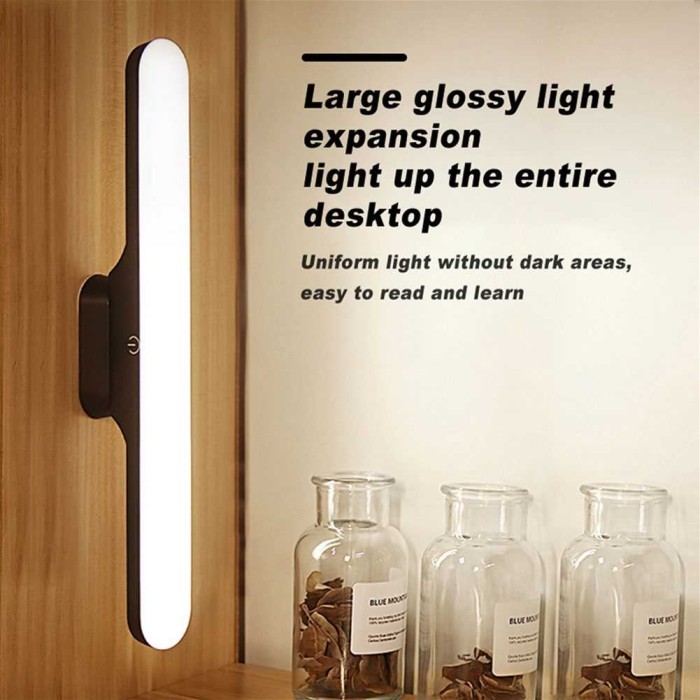 

Lampu Magnet Tempel Base USB Rechargeable Meja Anak Belajar Kerja Rias