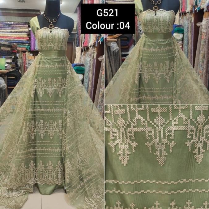 :>:>:>:>] Kain Tile Brokat Etnik Sapto 6521 Sage - coksu