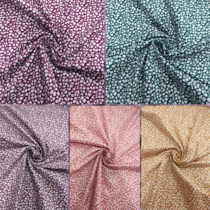 ^%^%^%^%] Kain Katun Jepang Motif Daun TK 007