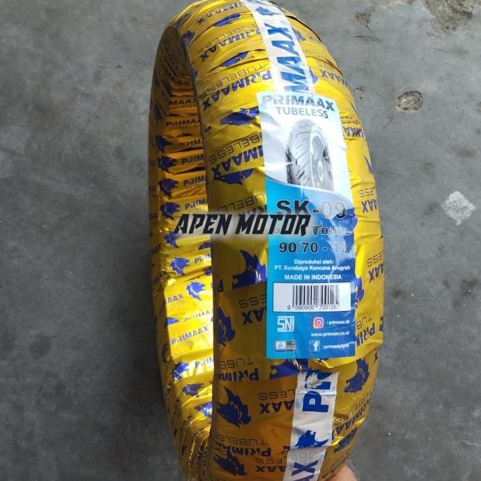 Ori - Ban Vespa Ring 12 Primax Sk 09 Tubeless Sni