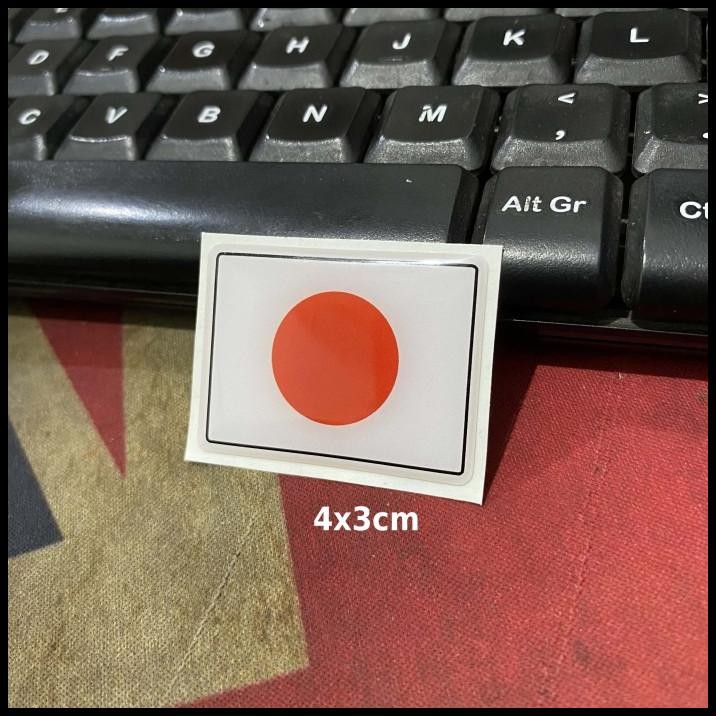 

TERMURAH STICKER TIMBUL RESIN BENDERA JEPANG JAPAN FLAG LOGO LYCAL 3D KECIL SATUAN !!!!!!