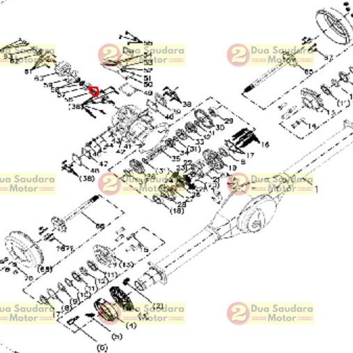 ORGINAL REDUCTION GEAR GIGI PAYUNG 10T VIAR RODA TIGA KARYA 300 CC