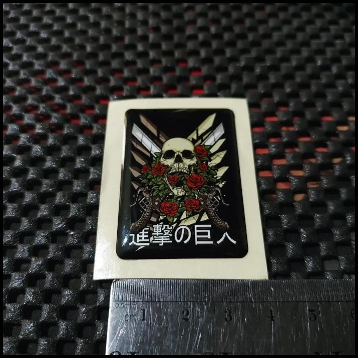 

TERMURAH STICKER RESIN TIMBUL ATTACK ON TITAN STIKER LENTUR 3D AOT ANIME LOGO !!!!
