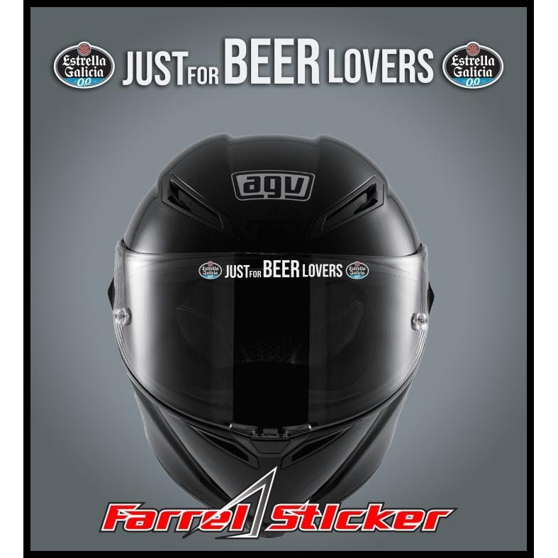 

TERMURAH STIKER VISOR STICKER ESTRELLA GALICIA 0,0 JUST FOR BEER LOVERS !!!!