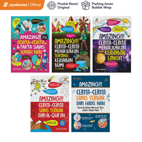 ZiyadBooks - Buku Cerita Sains Anak Islami - Paket Amazing