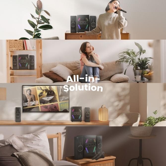 Produk Baru Speaker Bluetooth Simbadda Cst 9000N+ Subwoofer Mega Bass Karaoke