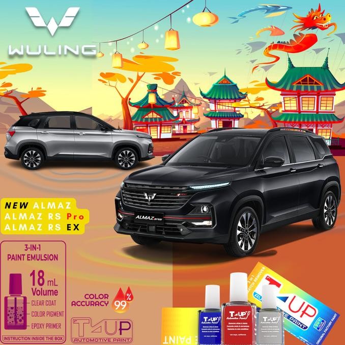 

CAT OLES T-UP KHUSUS WULING ALMAZ - ORI WARNA PABRIKAN ORIGINAL
