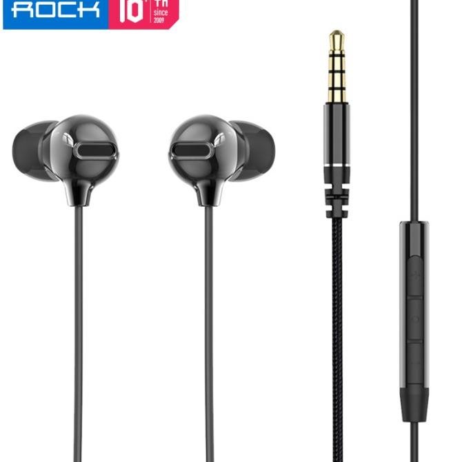 NEW Rock Zircon HD Stereo Earphone with Microphone wired in-Ear Headphone