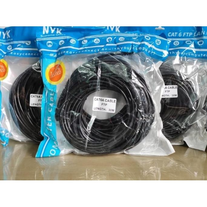 

KABEL LAN OUTDOOR FTP 30M 30 METER CAT6 CAT 6 JACK METAL SIAP PAKAI ORIGINAL