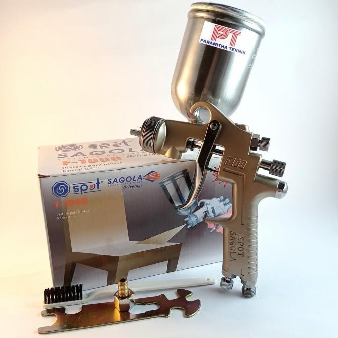 

SPRAYGUN TABUNG ATAS F100 / ALAT SEMPROTAN CAT F100G SAGOLAA SPOT ORIGINAL