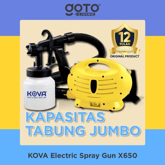 

ELECTRIC SPRAY GUN X 650 KOVA PAINT ZOOM MESIN CAT SEMPROT ELEKTRIK ORIGINAL