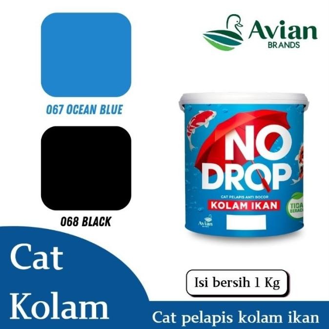 

CAT PELAPIS ANTI BOCOR | CAT KOLAM IKAN NO DROP BIRU HITAM 1 KG ORIGINAL