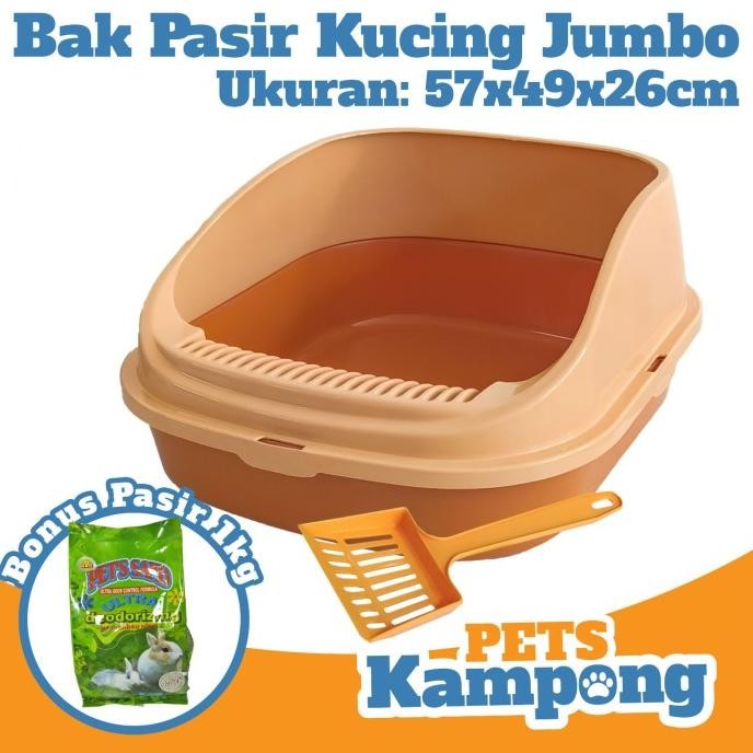 

BAK PASIR KUCING UKURAN JUMBO OPO CAT CAT PAN LITTER BOX LARGE XL ORIGINAL