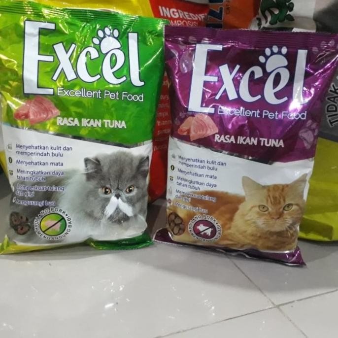 

EXCEL CAT 500GR FRESHPACK PAKET 5KG (10PCS) MAKANAN KUCING MIRIP BOLT ORIGINAL