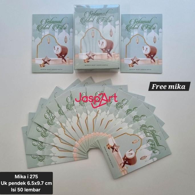 

,,,,,,,] AMPLOP LEBARAN HARI RAYA IDUL FITRI MIKA ISI 50 LEMBAR - KD275