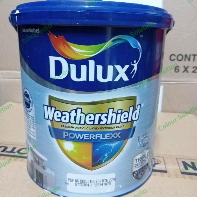 

CAT TEMBOK LUAR / EXTERIOR DULUX WEATHERSHIELD POWERFLEXX 20LTR ORIGINAL