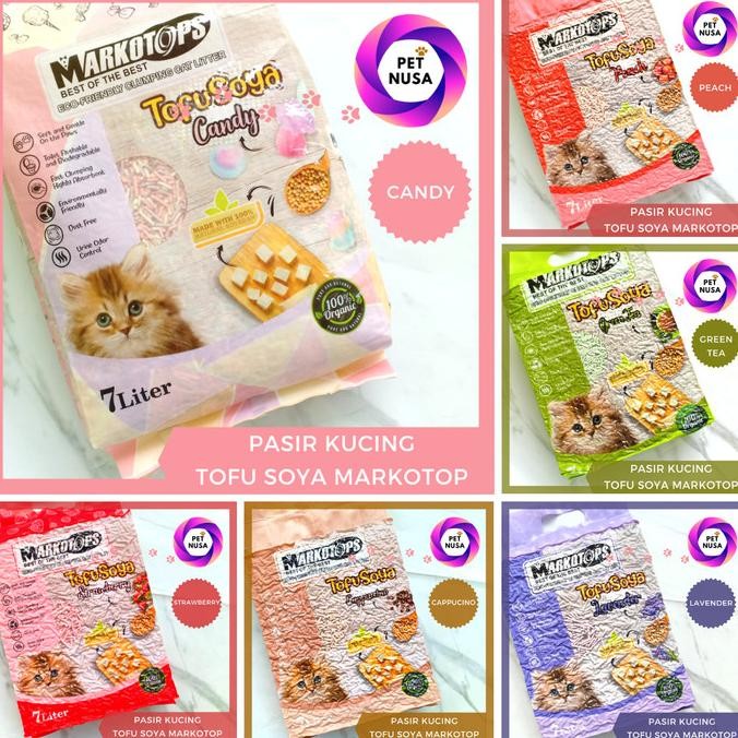 

PASIR KUCING TOFU SOYA CAT LITTER MARKOTOPS MARKOTOP 7L WANGI GUMPAL ORIGINAL