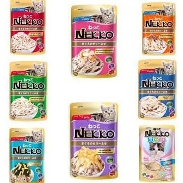 

NEKKO POUCH 70 GR (BASAH) ALL VARIANT WET CAT FOOD KUCING 70G PSID13 ORIGINAL
