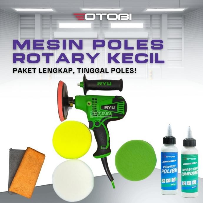 

PAKET HEMAT MESIN POLES ROTARY 5" RYU RGP 125E U/ CAT MOBIL & MOTOR ORIGINAL