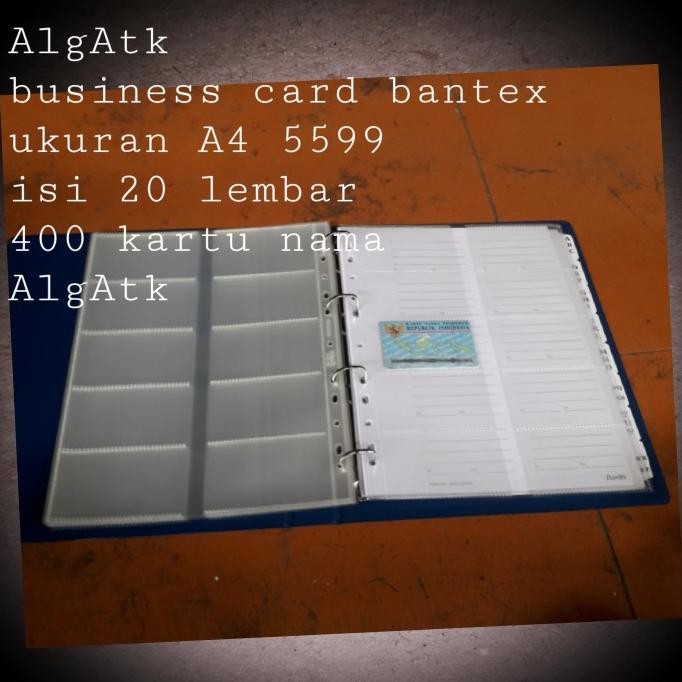 

TERMURAH - Business Card Bantex. Album Kartu Nama Size A4 No ref 5599.