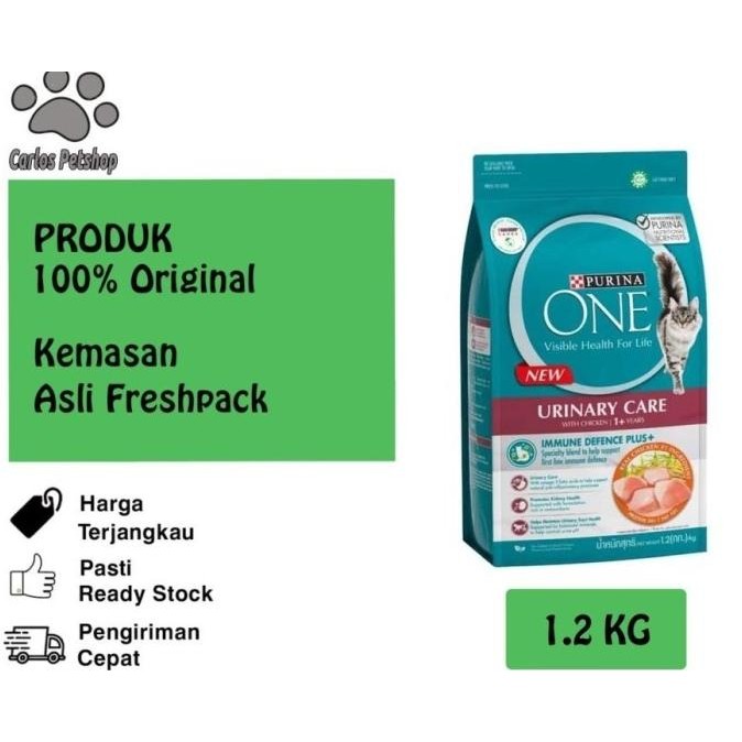 

PURINA ONE URINARY CAT CHICKEN 1,2KG - MAKANAN KUCING SEPUPU PROPLAN ORIGINAL