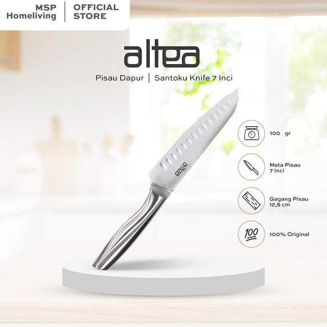 

Berkualitas Altea Pisau dapur Santoku Knife 7" SS LA125KE0012