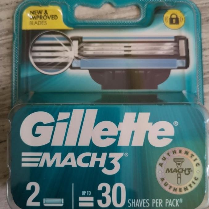 

Berkualitas Gilete Mach 3 Cartridge refill isi 2 isian pisau cukur