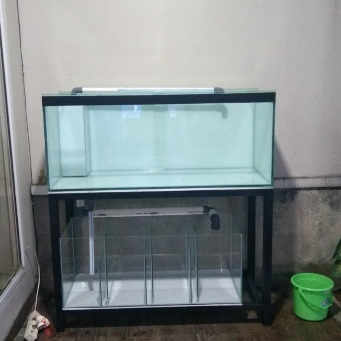 Terbaru Aquarium 120X50X50 + Sump Filter