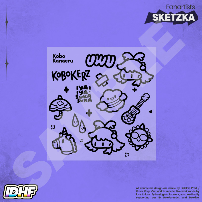 Tattoo Ciki Kobo Kanaeru - HoloID - Sketzka