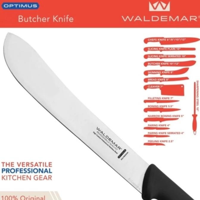 

Berkualitas waldemar optimus butcher knife /pisau daging