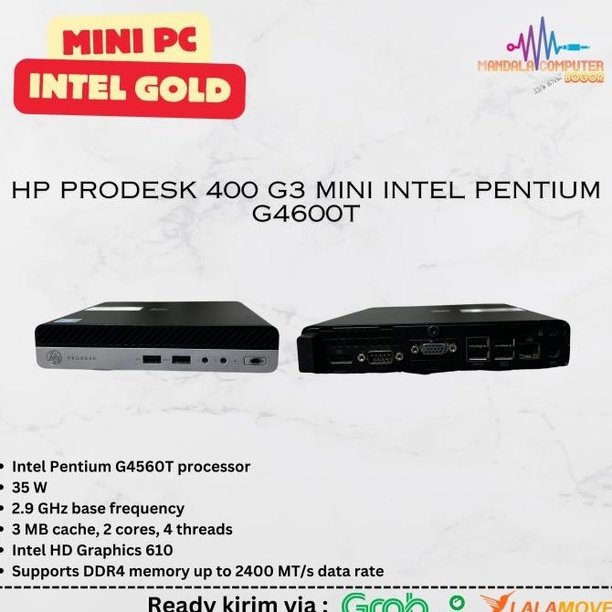 Mini PC Intel Gold HP ProDesk 400 G3 Mini Intel Pentium G4600T