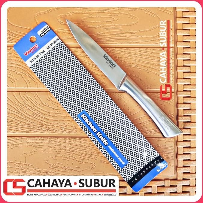 

Berkualitas VAVINCI Kitchen Knife 5" Stainless Steel Pisau Dapur Stainless K-5001