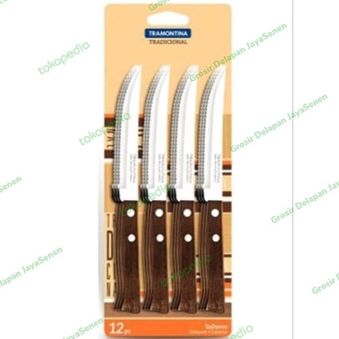 

Berkualitas TRAMONTINA Set Pisau Steak 5' (6pcs) | Steak Knife | Pisau Roti Bakar