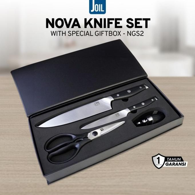 

Berkualitas Pisau Dapur Knife Set Nova Gift Set - Chef Utility Knife - Joil