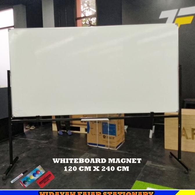 ori - papan tulis standing - whiteboard magnet 120 x 240