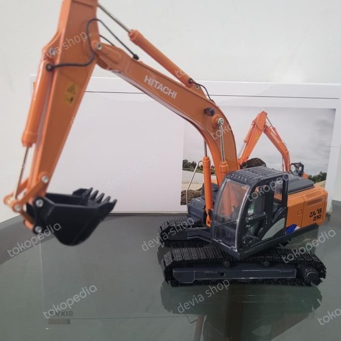 Miniatur Diecast Excavator Alat Berat Hitachi Zaxis Original Dan Terpercaya