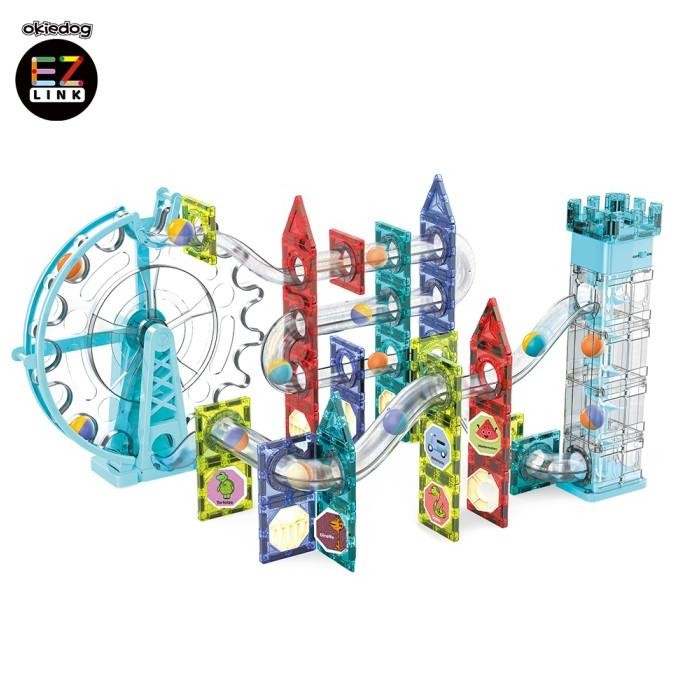 ori - okiedog ezlink magnetic ferris wheel 129pcs-mainan magnet edukasi anak