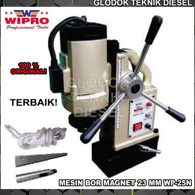 ori - mesin bor magnet 23mm wipro wp-25 n wp25n magnetic bor drill original