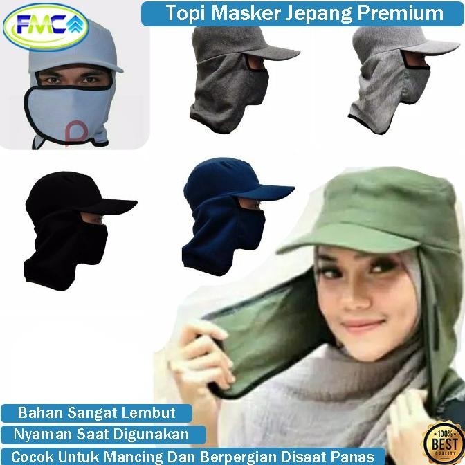 TOPI MASKER JEPANG PRIA WANITA TOPI MANCING ANTI PANAS LEMBUT PREMIUM