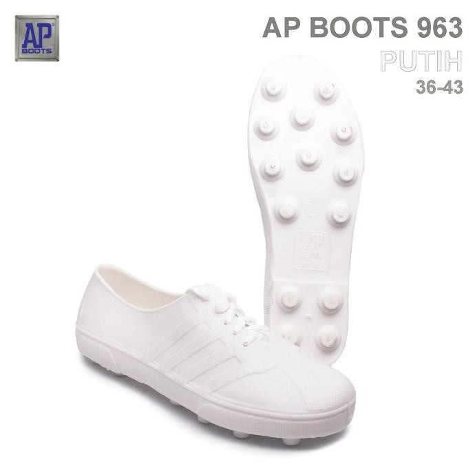 AP BOOTS AP 963 PUTIH - SEPATU BOLA PVC