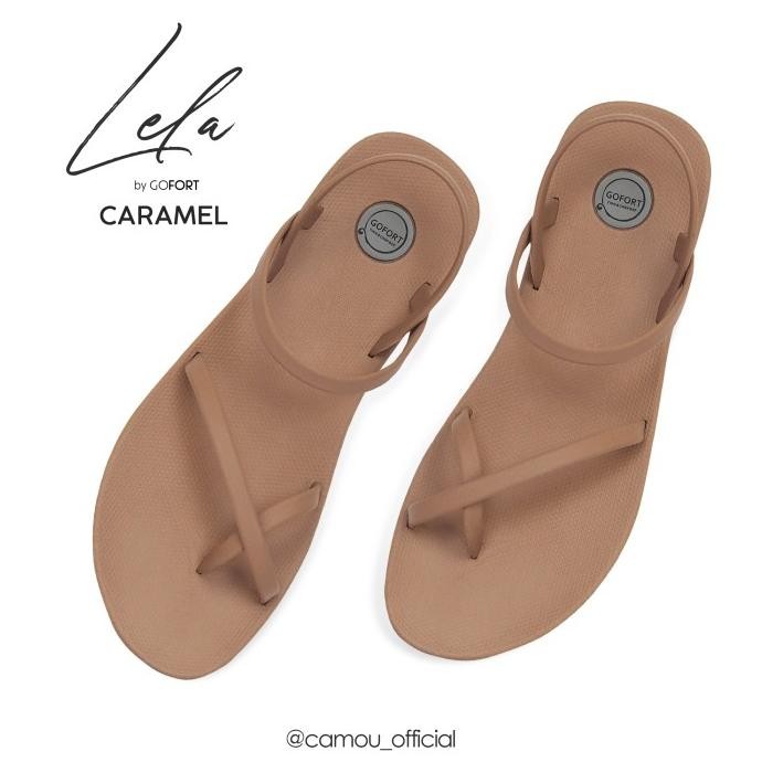 [OFFICIAL] SANDAL WANITA TALI GOFORT LELA - CARAMEL