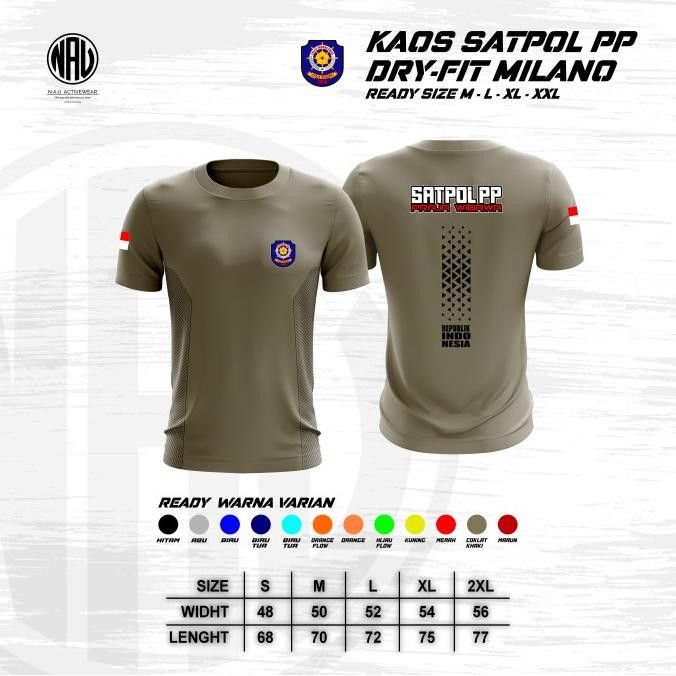 KAOS SATPOL PP - KAOS JERSEY  SATPOL PP - KAOS DRYFIT  SATPOL PP