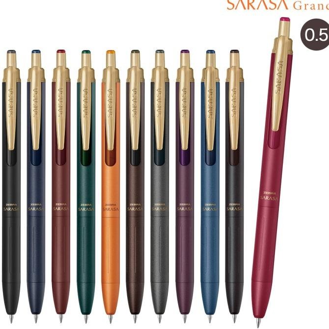 

TERLARIS - Zebra Sarasa Grand New Version 0.3mm 0.5mm Vintage Retro Color Gel Ink Pen Pulpen Premium JJ57 JJH57