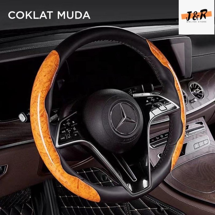 Cover Stir Mobil 05 Motif Kayu